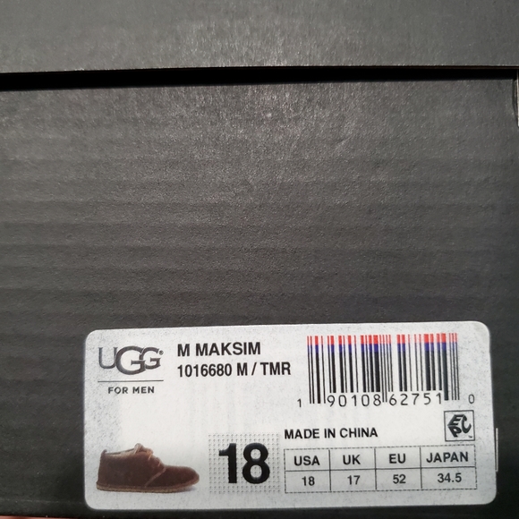 Ugg Maksim Men\'s Chukka Boot  Last One! Sz 18